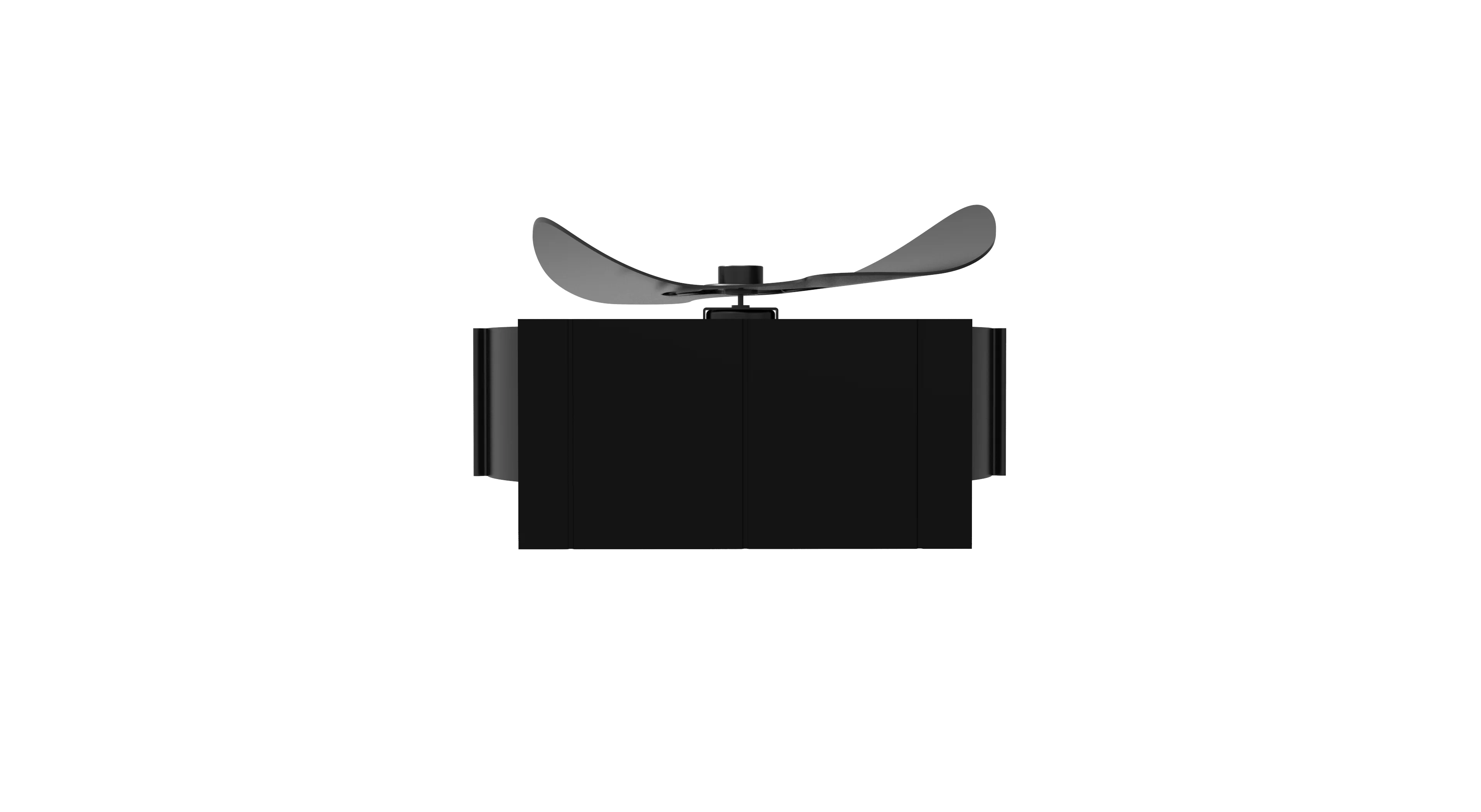 2 Blades Wood Log Burn Wood Burning Winter Stove Fan Eco Fan Large Airflow Self-Powered Silent Fireplace Fan