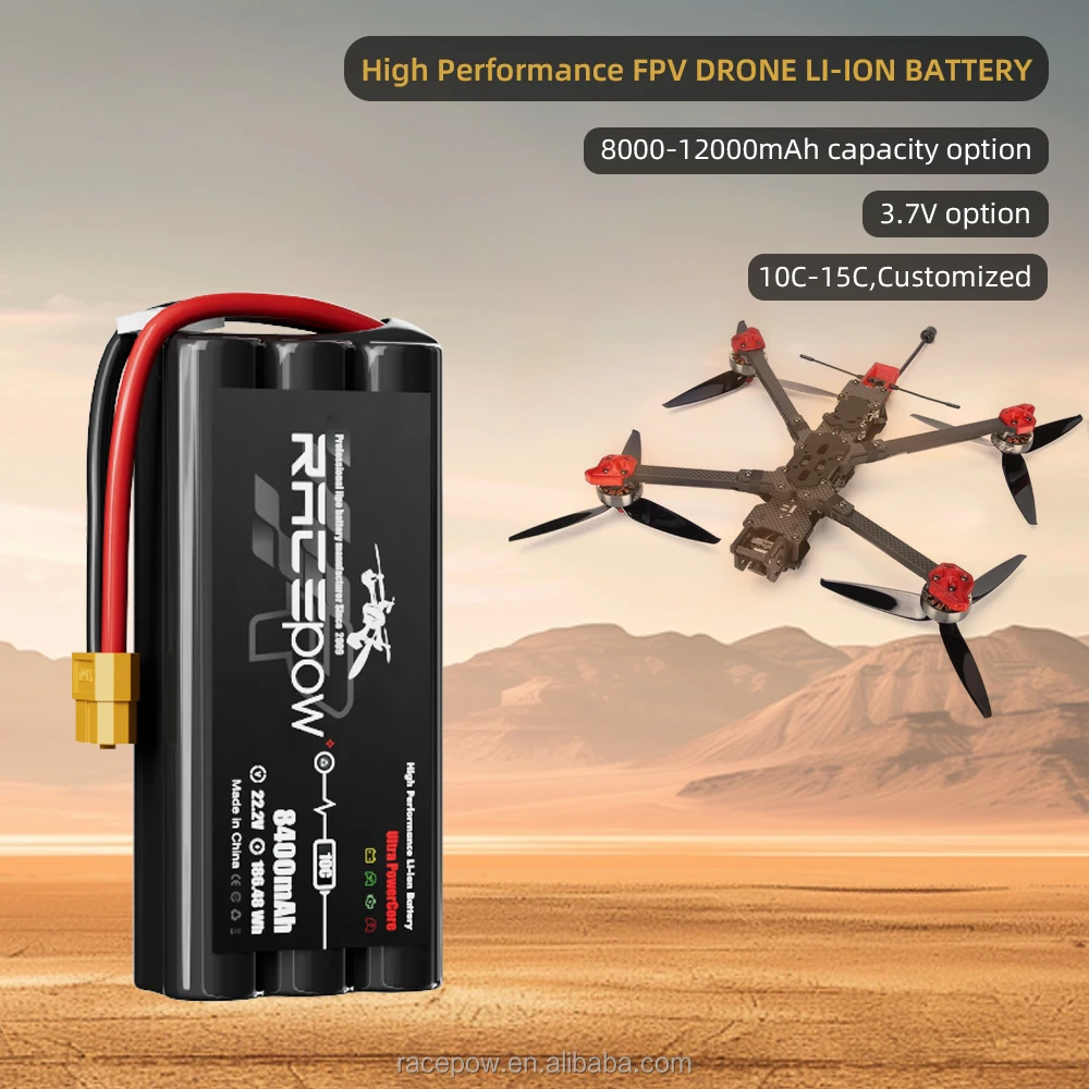 7inch 10inch 13inch 21700 P42A Molicel FPV Drone Battery 6S2p  8400mAh 9000mAh 10000mAh 10C for FPV Quadcopter  Battery