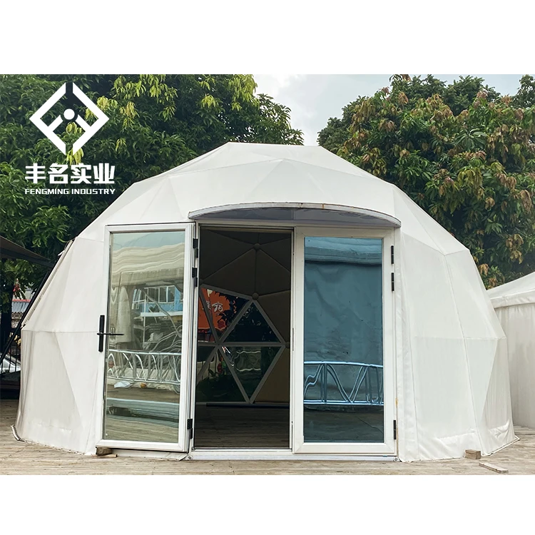 Luxury Facility Glamping Air Conditioning Ball Tent for Events Comfortable Dome Tent for Outdoor Activities