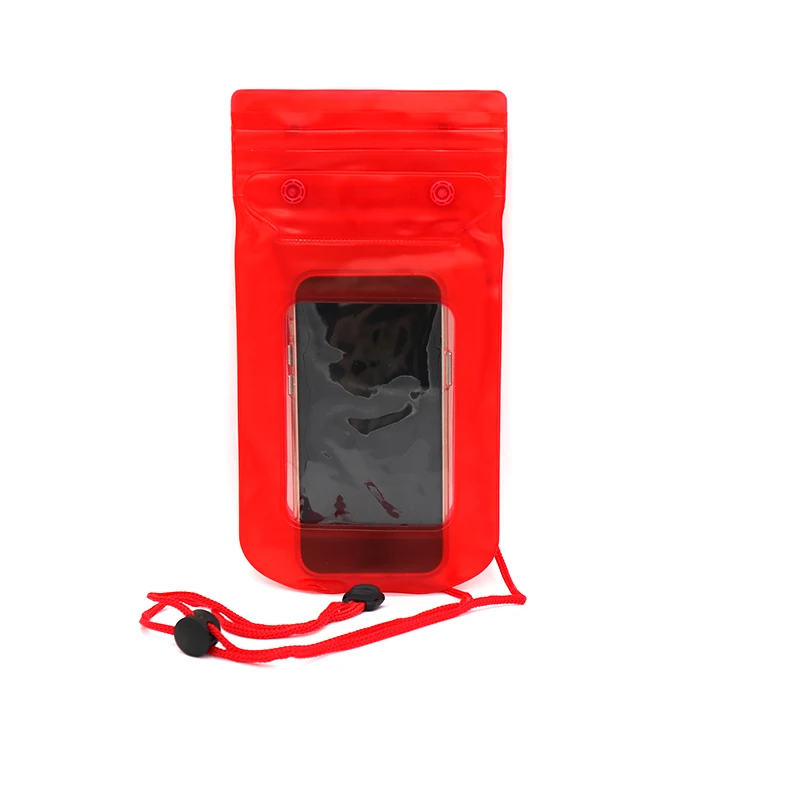Waterproof multipurpose touch screen PVC cell phone case with watertight lock