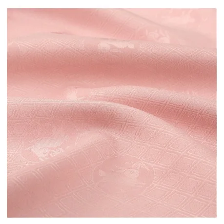 
China Textile Material Custom Flower Printed 100% Polyester Brocade Fabric Spandex 