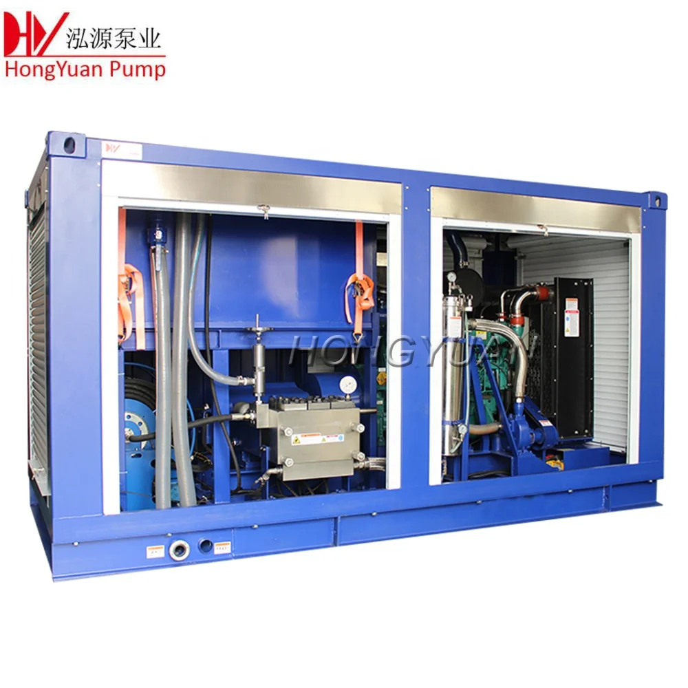 300Bar 300L/M Diesel driven underwater blasting water jet high pressure cleaning machine