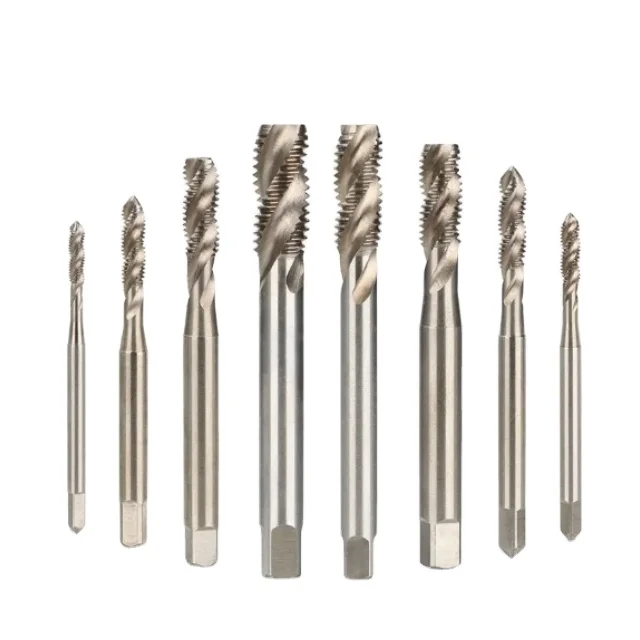 Metric HSS Spiral Flute Tap & Die Set Machine Thread Screw for Metal Blind Hole M1-M8 tap set Threading Tool