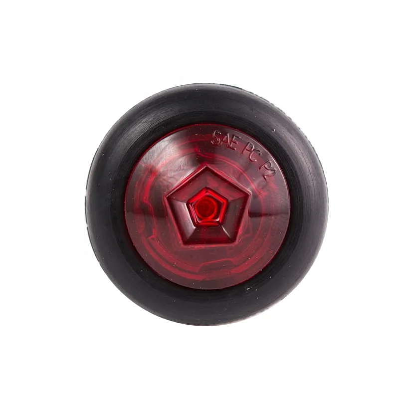 0.75 Inch Mini Round LED Marker & Clearance Light Trailer Side Marker Light Full Color Five-Pointed Star Light For Car Truck