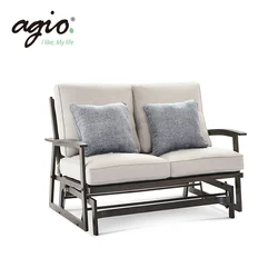 Modern Design Aluminum Frame Garden Patio Backyard Furniture Lounge Swing Chair With Rattan