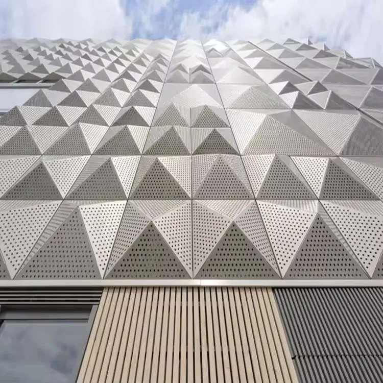 Aluminum Alloy Perforated Sheet Metal Facade Panel for Curtain Walls for Exterior Cladding and Siding