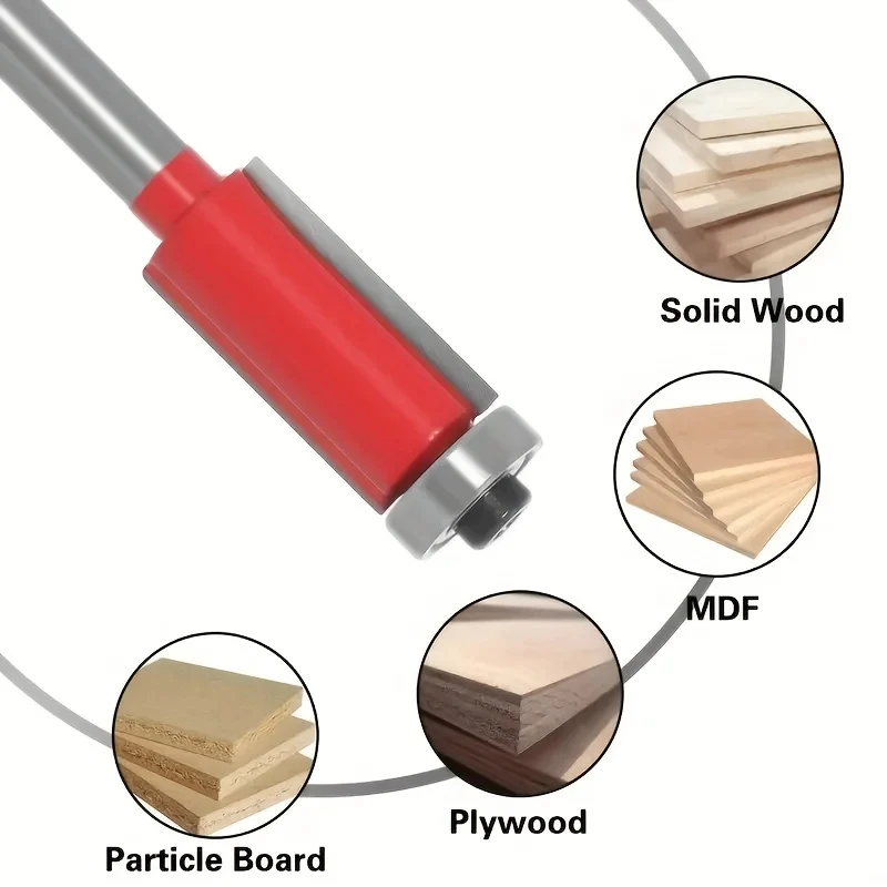 Woodworking trimming knife Professional Flush Trim Router Bit Set - Woodworking Bearing Trimming Knives For Maximum Precision