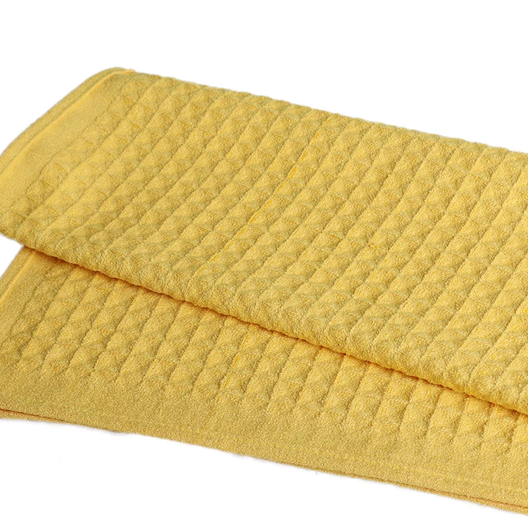 
2019 New Waffle Big Square Polyester Fabric Microfiber Towel 