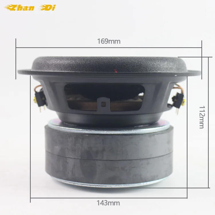 OEM Factory direct selling Max power 600w 38 core voice coil 4 ohm 6.5 inch car audio car woofer speaker