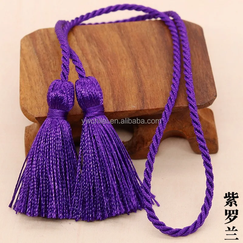 Curtain Tieback Rope Buckle Strap Tassels