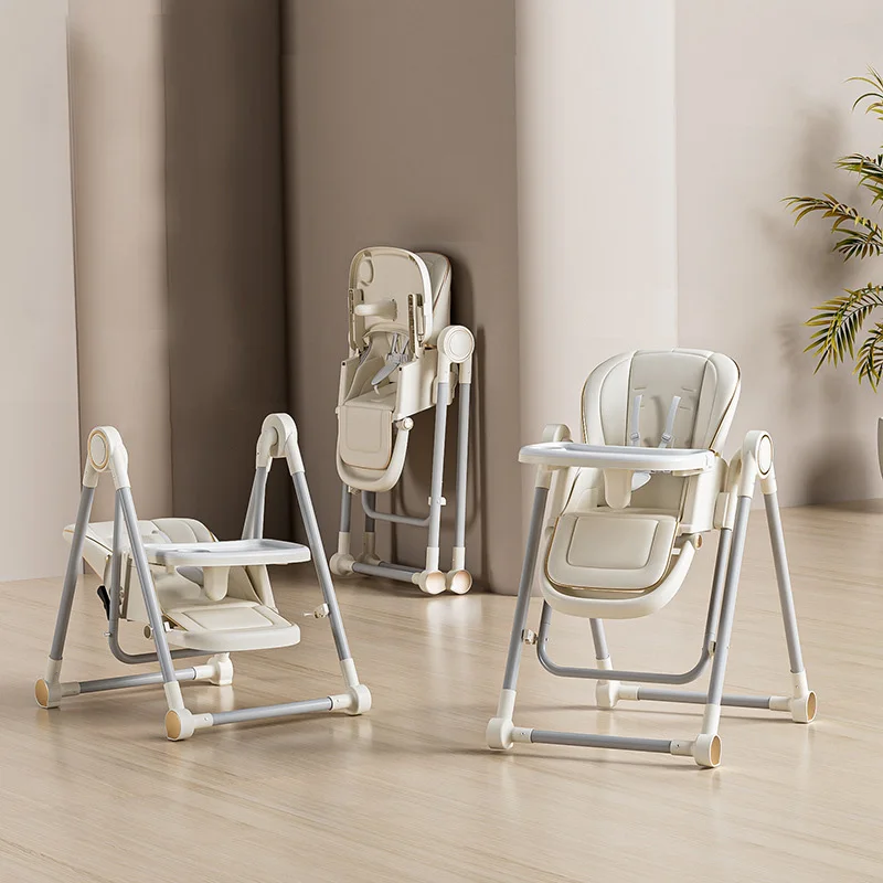 Cheap Adjustable Multifunctional Baby Booster Seat 3 in 1 Portable Plastic Baby High Chair With wheels