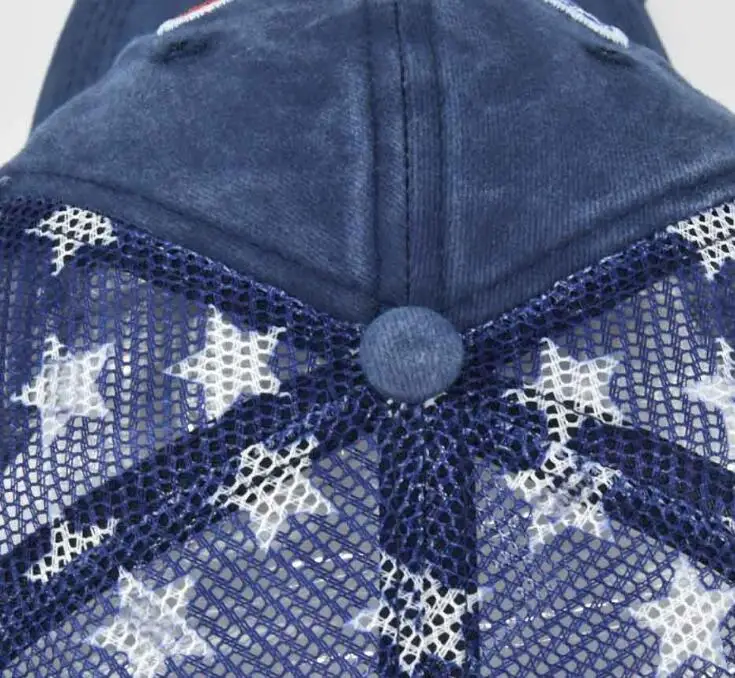 2023082082 US Flag Mesh Star Baseball Hat