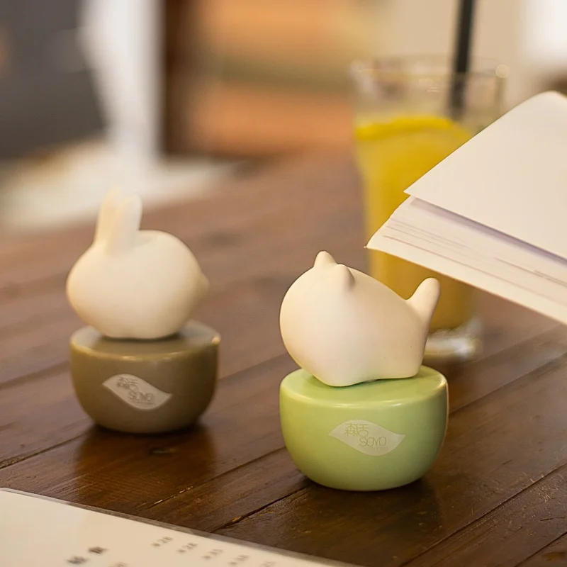 Eco-Friendly Ceramic Pets Shape Aroma Reed Diffuser