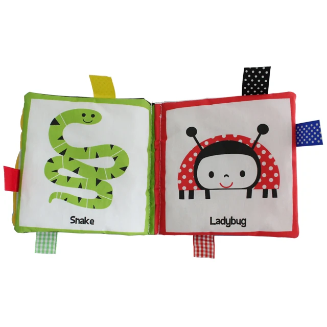Baby Cloth Book With a Handle  Children Early Education Books Fabric Soft Book
