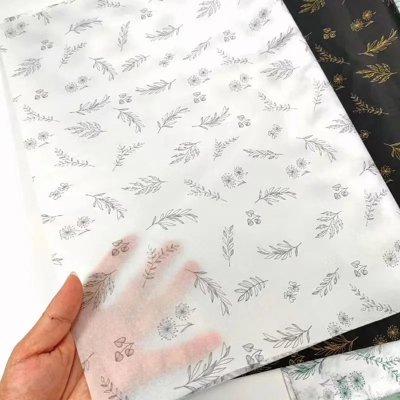 Custom logo printing packaging paper garment wrapping paper custom tissue paper for clothing packaging