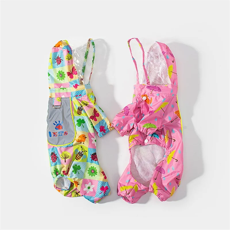 Factory Wholesale Four-Legged All-Inclusive Dog Clothes Waterproof Raincoat For Pet Dog