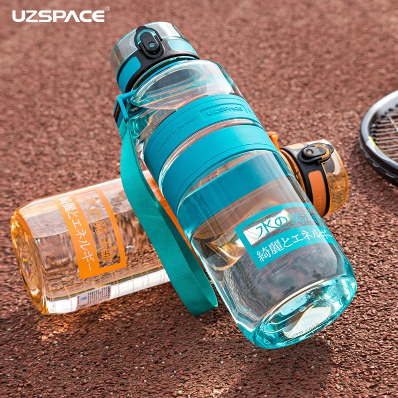 UZSPACE 1500ml Magic Energy BPA Free Tritan Wide Mouth Large Plastic Water Bottle