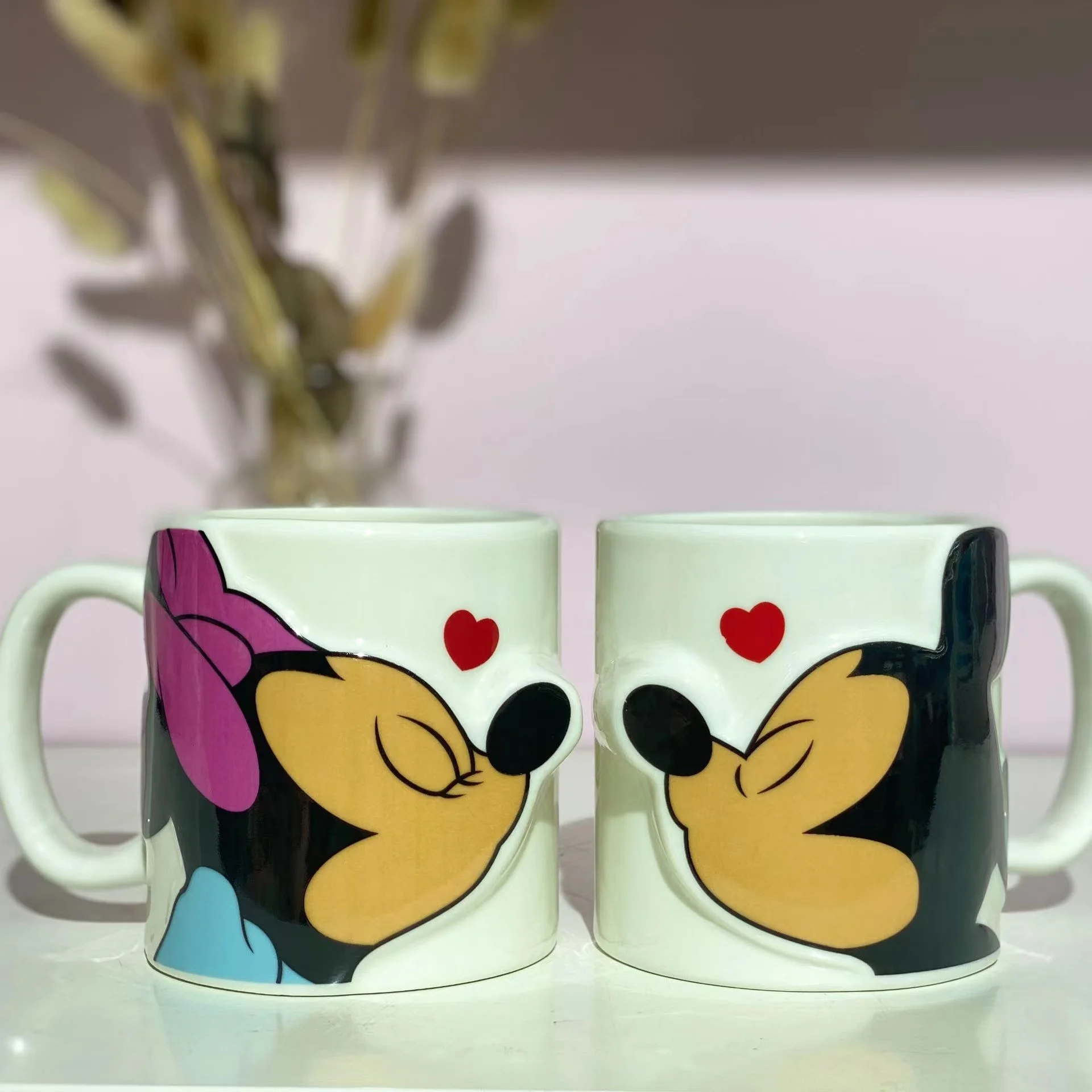 The factory supplies a pair of low price ceramic coffee cups for lovers