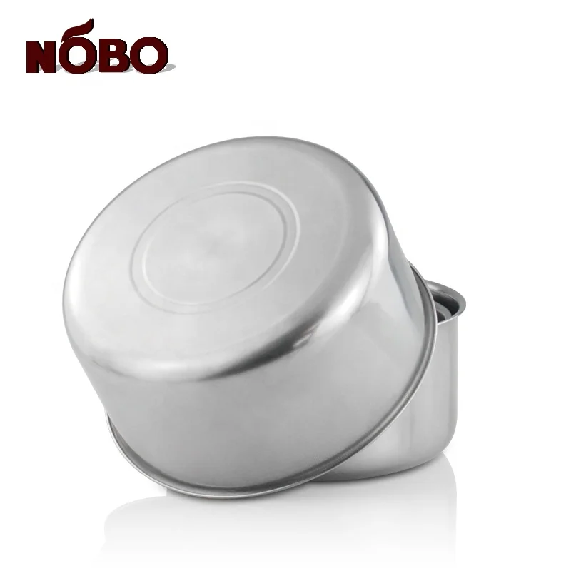 Wholesale Cooking Stockpot Stainless Steel Set of 10 Handi Biryani Cooking Pot with Steel Lids