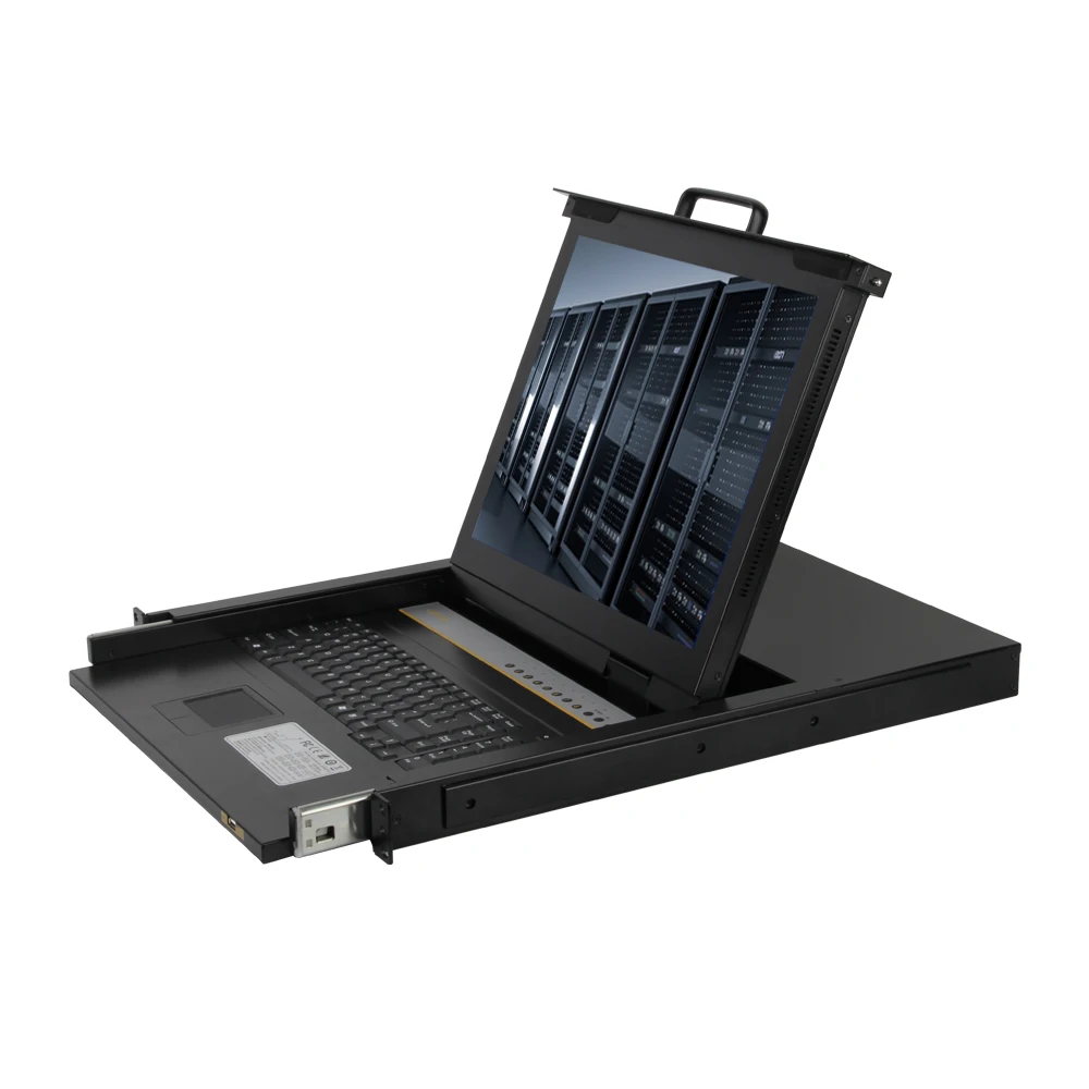 VGA 15.6 17 17.3 18.5 19 inch Kvm Switch Over Ip 4K 1080P Kvm Console Drawer kvm 1u rack mount