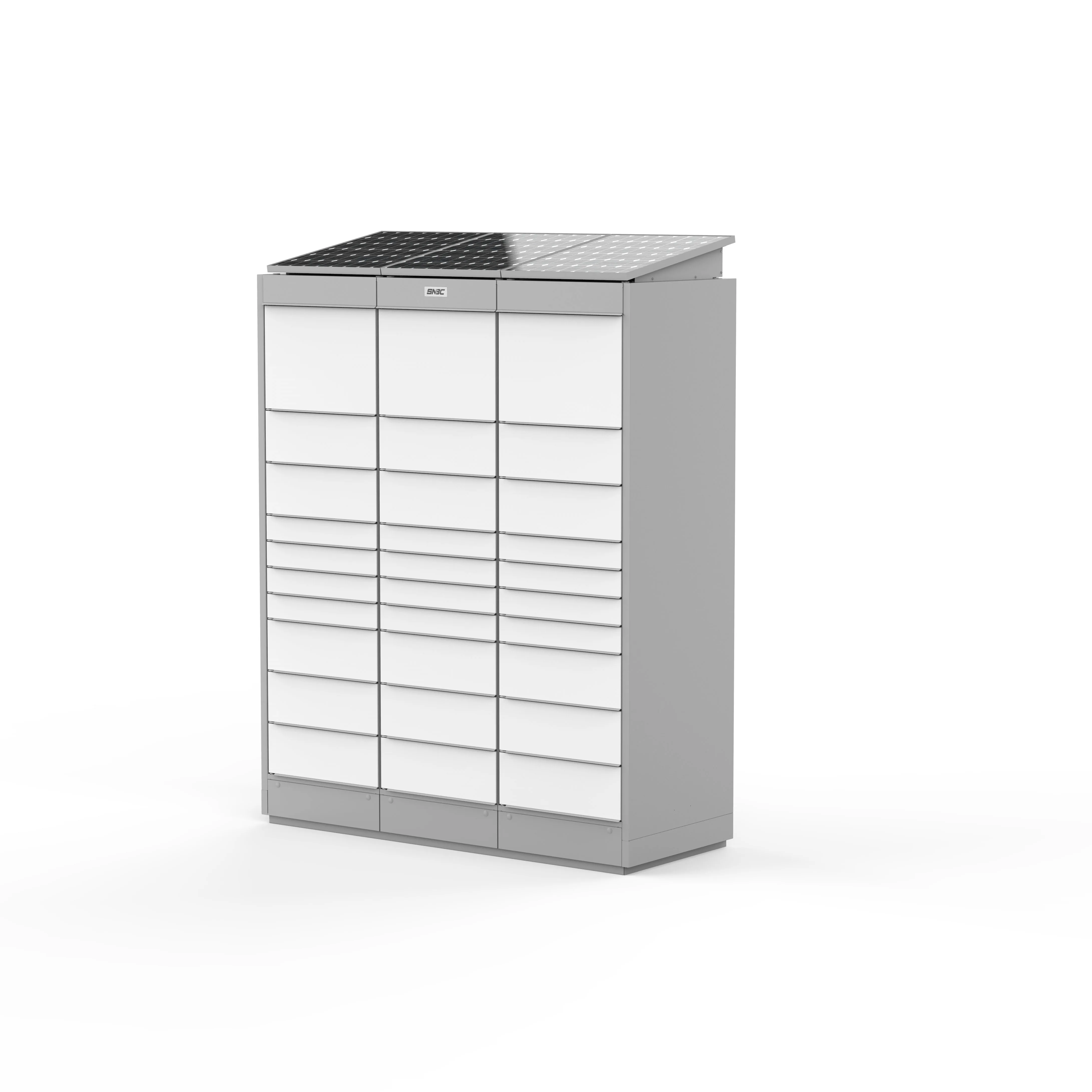 SNBC Outdoor Metal Parcel Mailbox Waterproof Apartment Standing Letter Box Network Smart Vending_Locker Indoor Outdoor Use