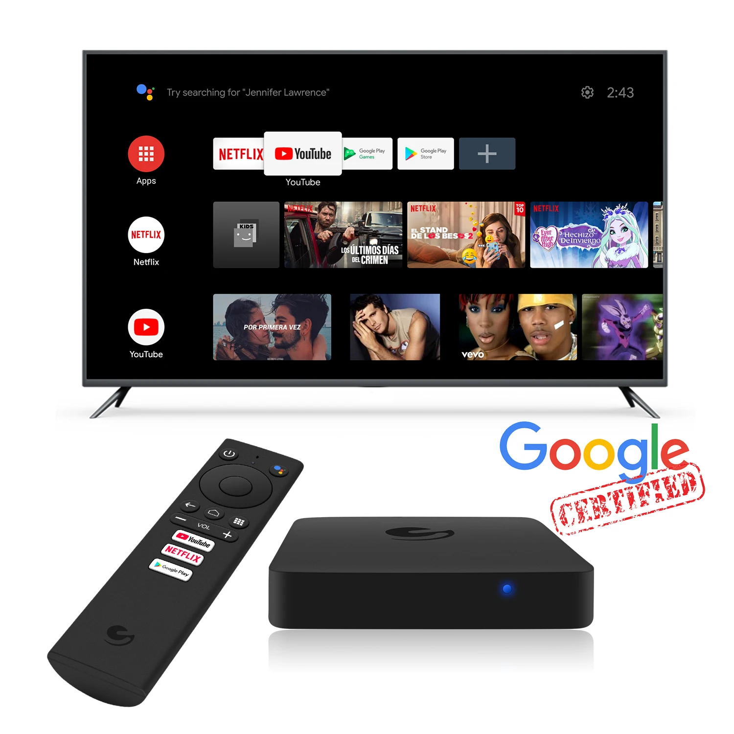  Xangshi google box s905x Amlogic 2gb 8gb EMATIC AGT419