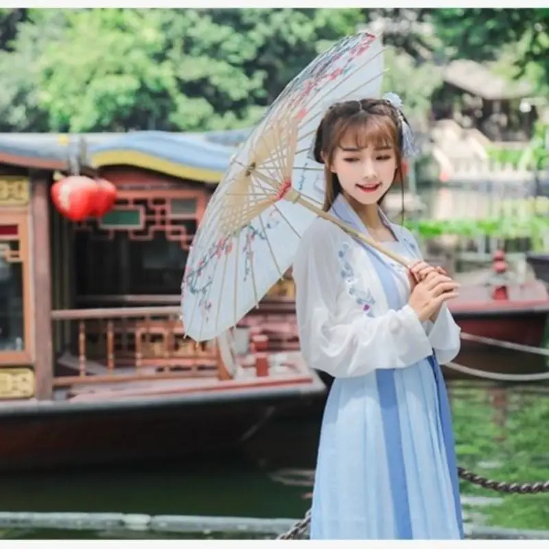 dinasty adults elegant summer fairy chiffon Customized embroidered traditional hanfu
