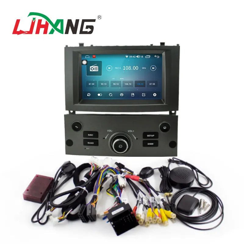 7inch Android 13 8+128G Car Radio for Peugeot 407 2004 - 2010 Multimedia Player stereo gps navigation 2din