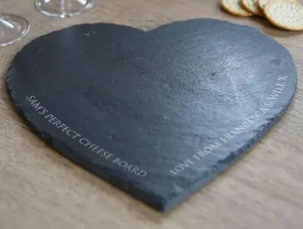 Wholesale  Unique New Style Hotel Restaurant Wedding Tray Black Slate Dinner Dish Plate Sample Free