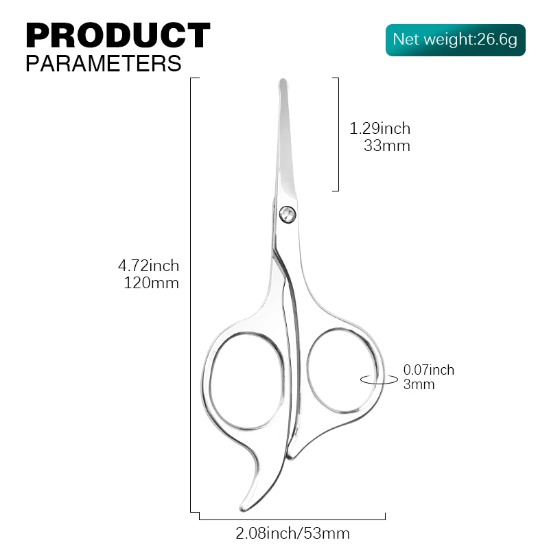 New Professional High Quality Nail Scissors Customized LOGO cuticle clippers Stainless Steel Russian Scissors manicure tool