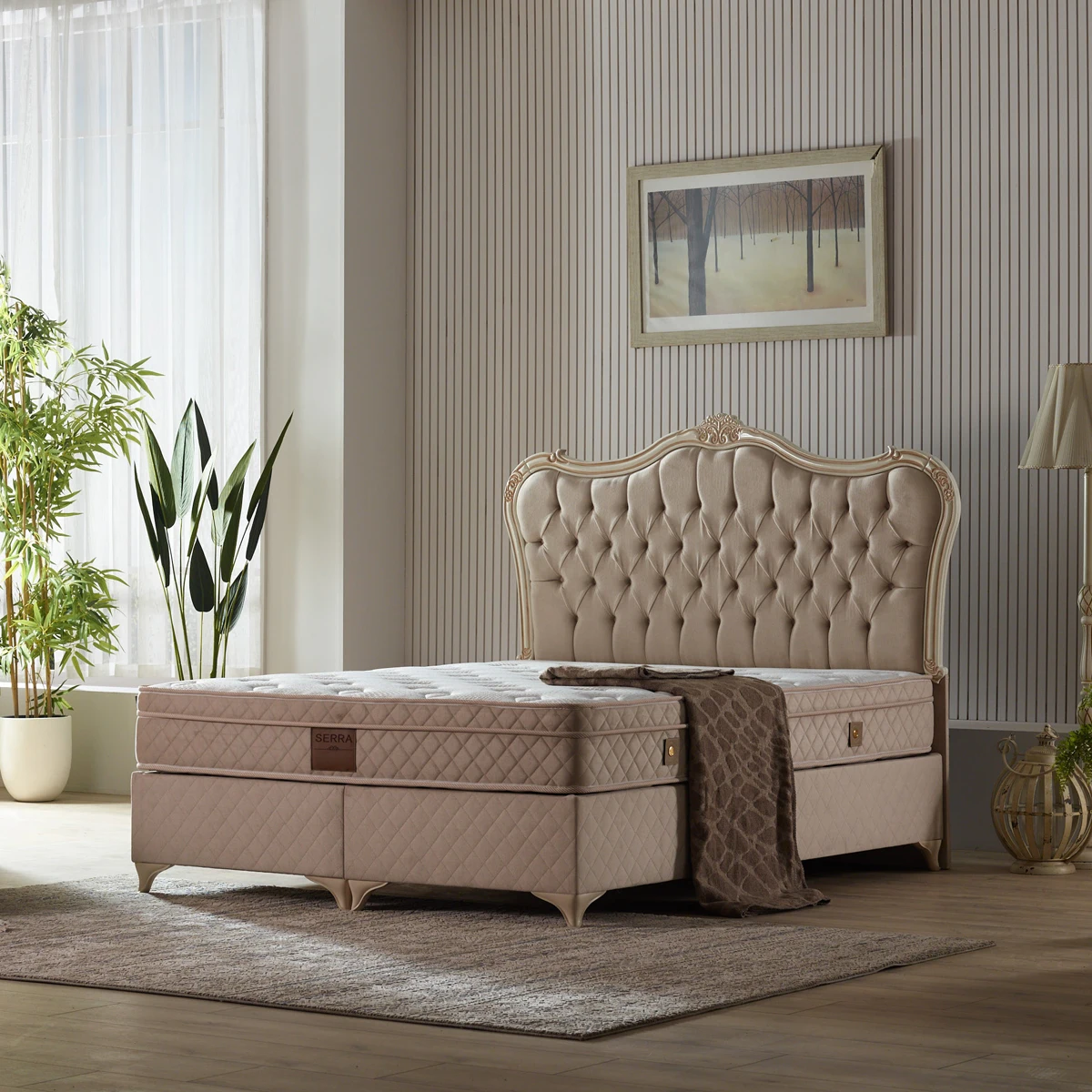 Factory hotel furniture king size beds wooden bedroom sets Luxury modern  American apartment hotel furniture