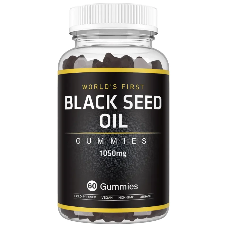 Biocaro OEM Private Label Vegan Black seed Gummies Organic Black Cumin Seed Oil Gummy For Hair Growth Supplement