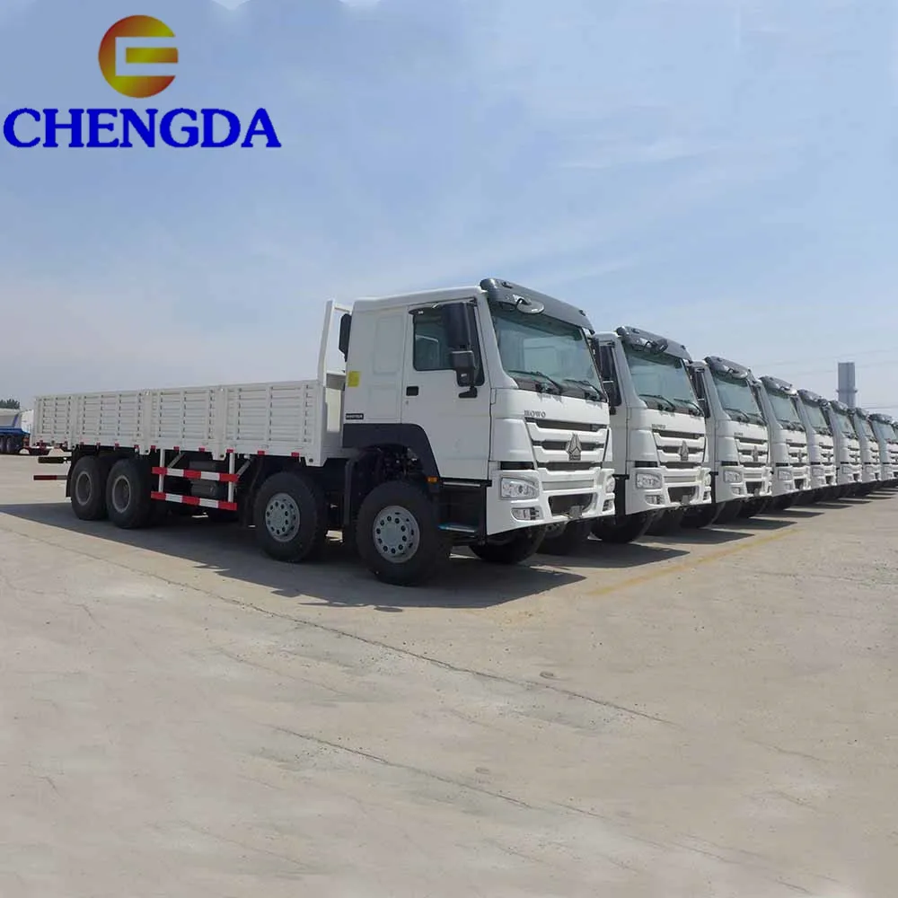 Used HOWO Shacman 50t 12 Wheels 8x4 Cargo Truck for Sale