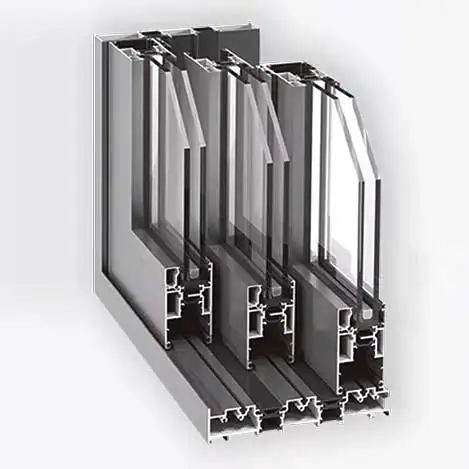 Modern 4-Panel Aluminum Glass Folding Door Full View Patio Room Partition Steel Balcony Entrance Screen Gate Residential Houses