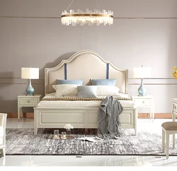 Welliton OEM ODM Light Luxury Style Bedroom Hetel Furniture Modern King Size Bed