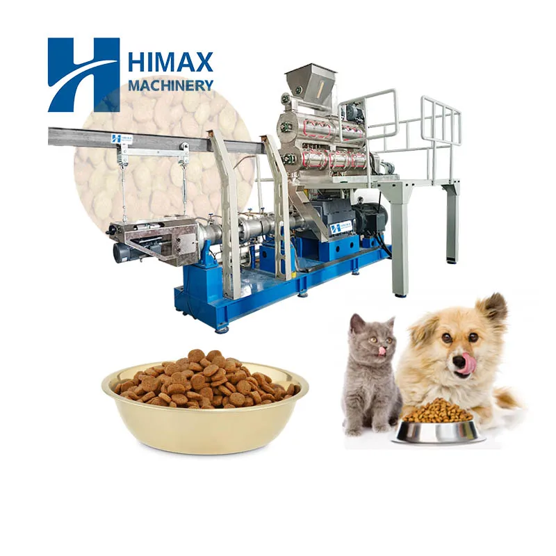 Industry Big Output 1 t/h Pet Dog Food Pellet Processing Production Line Equipment Dry Pet Food Making Machine