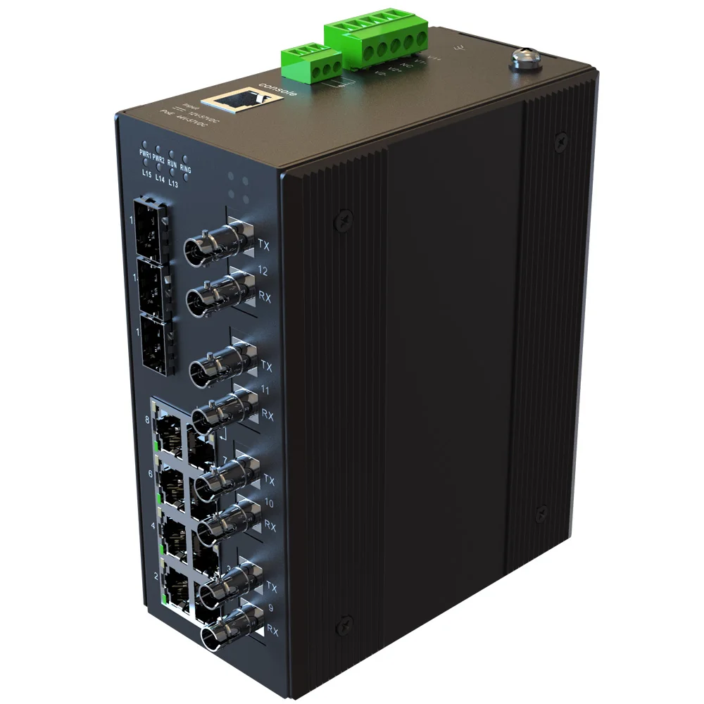 15 Port Full Gigabit Outdoor IP Camera AC110V 220V Managed Industrial Ethernet Switch