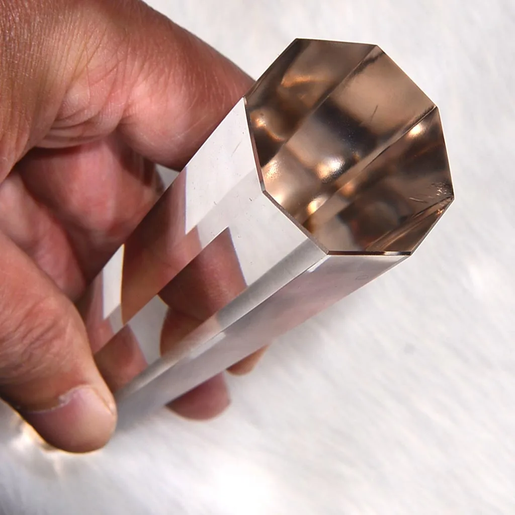 Wholesale Small Size 8 facets vogel Crystals healing crystals 24 sides clear Crystal Double Terminate Point for meditation