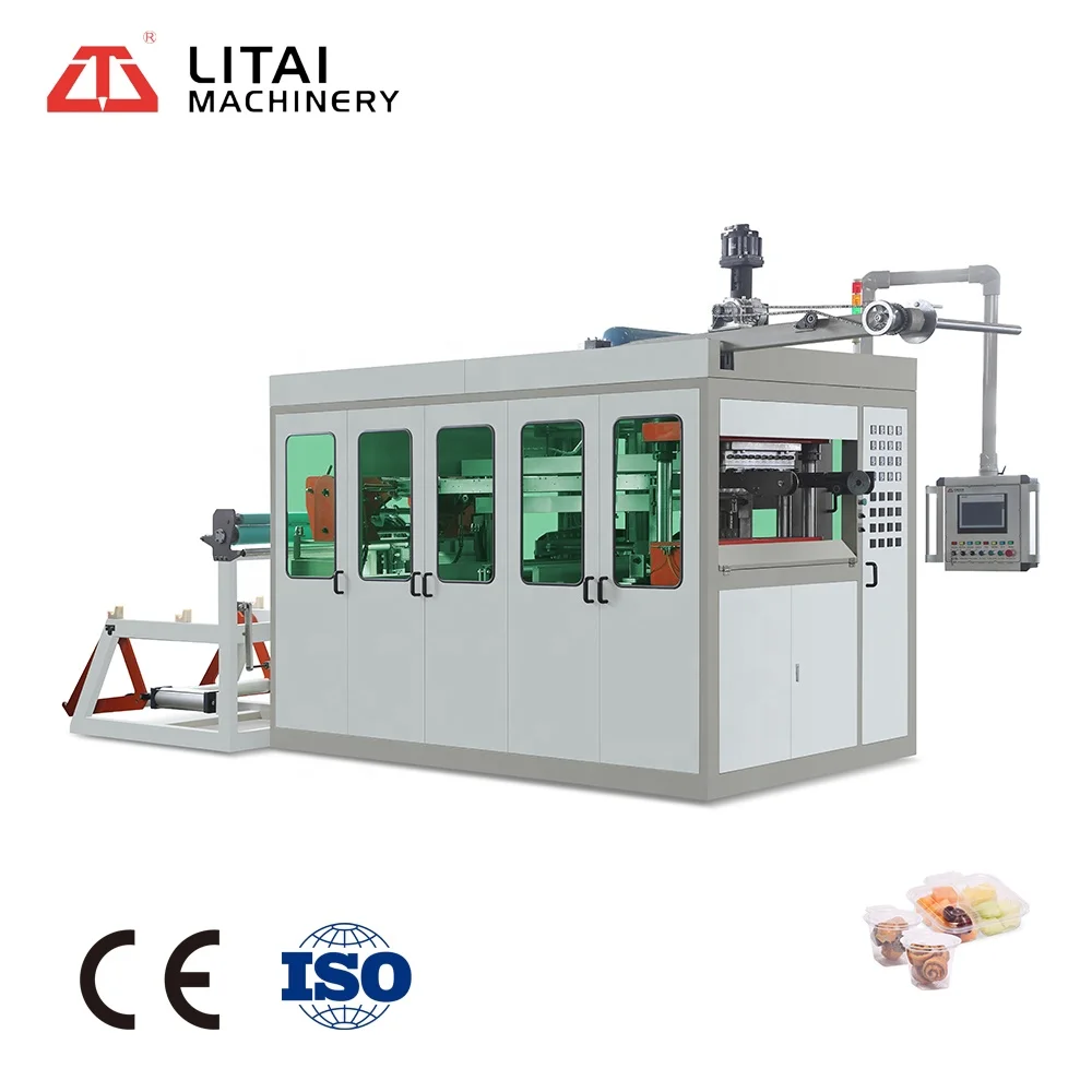 
Disposable biodegradable takeaway corn starch food container thermoforming machine 