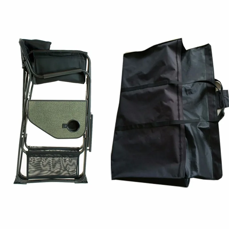Onwaysports tall aluminium barber director chair portable makeup artist chair with side table