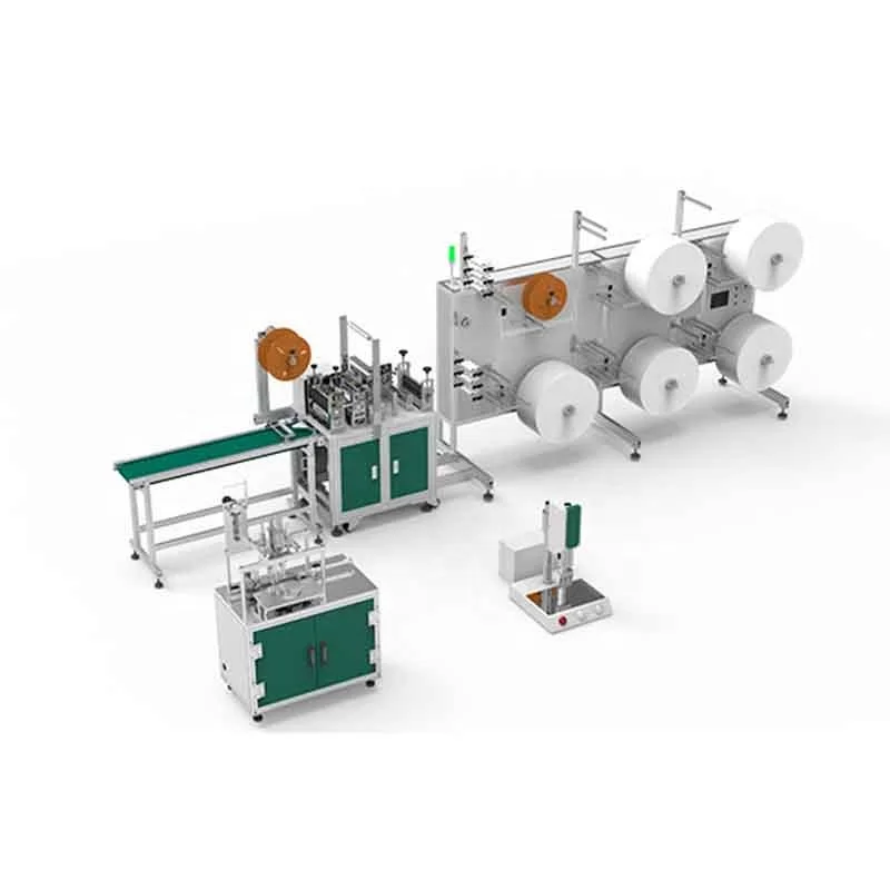 Semi-automatic flat mask making machine