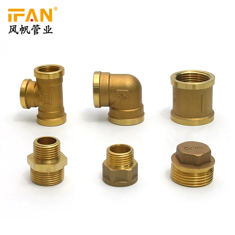 Manufacturer Brass pipe fittings BSP Thread Fittings Mamelon 1/2inch-4inch Brass Nipple