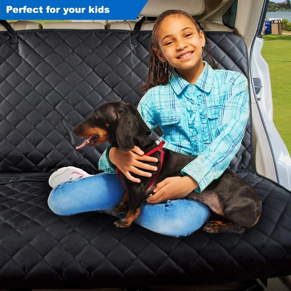 Waterproof Bench Car Seat Cover Protector Nonslip Pet Car Seat Cover for Dogs with Universal Size Fits for Cars Trucks SUVs