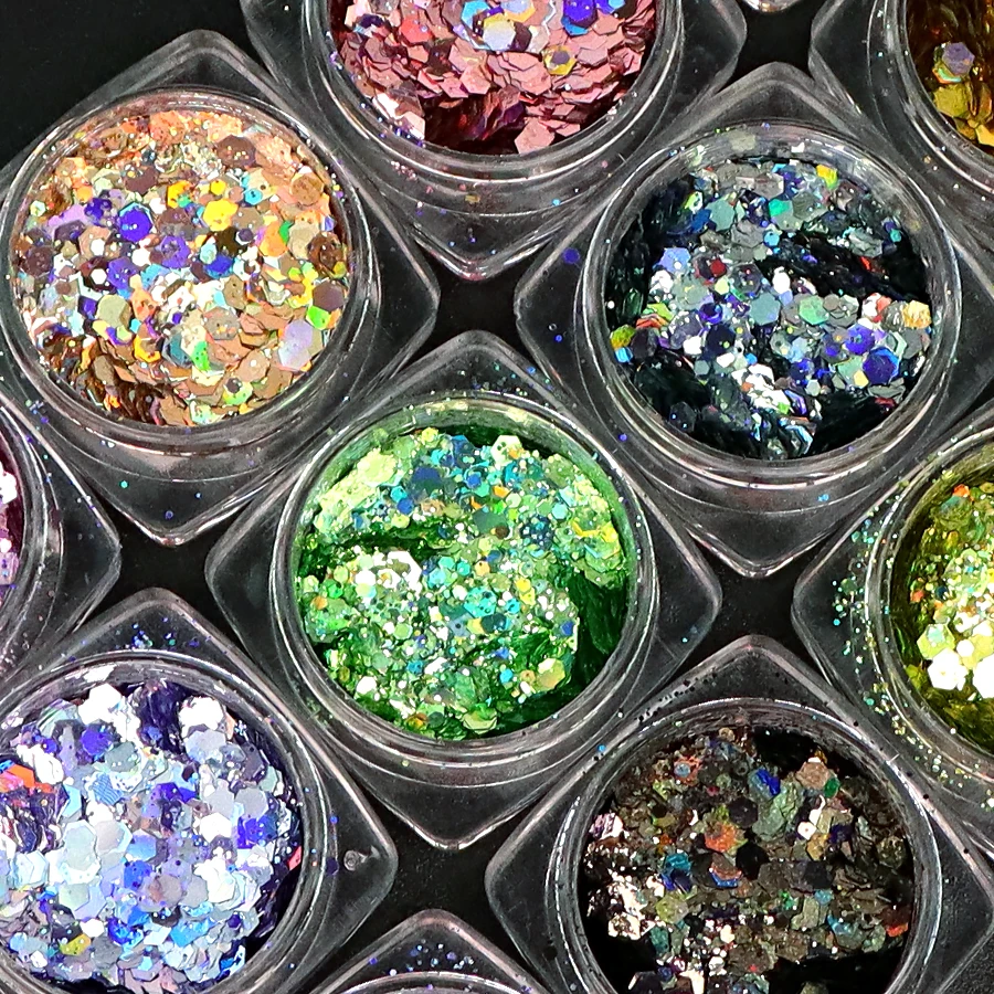  Glitter Jars Factory Supply Wholesale 2oz 100gram 1kgs Holographic for Crafts