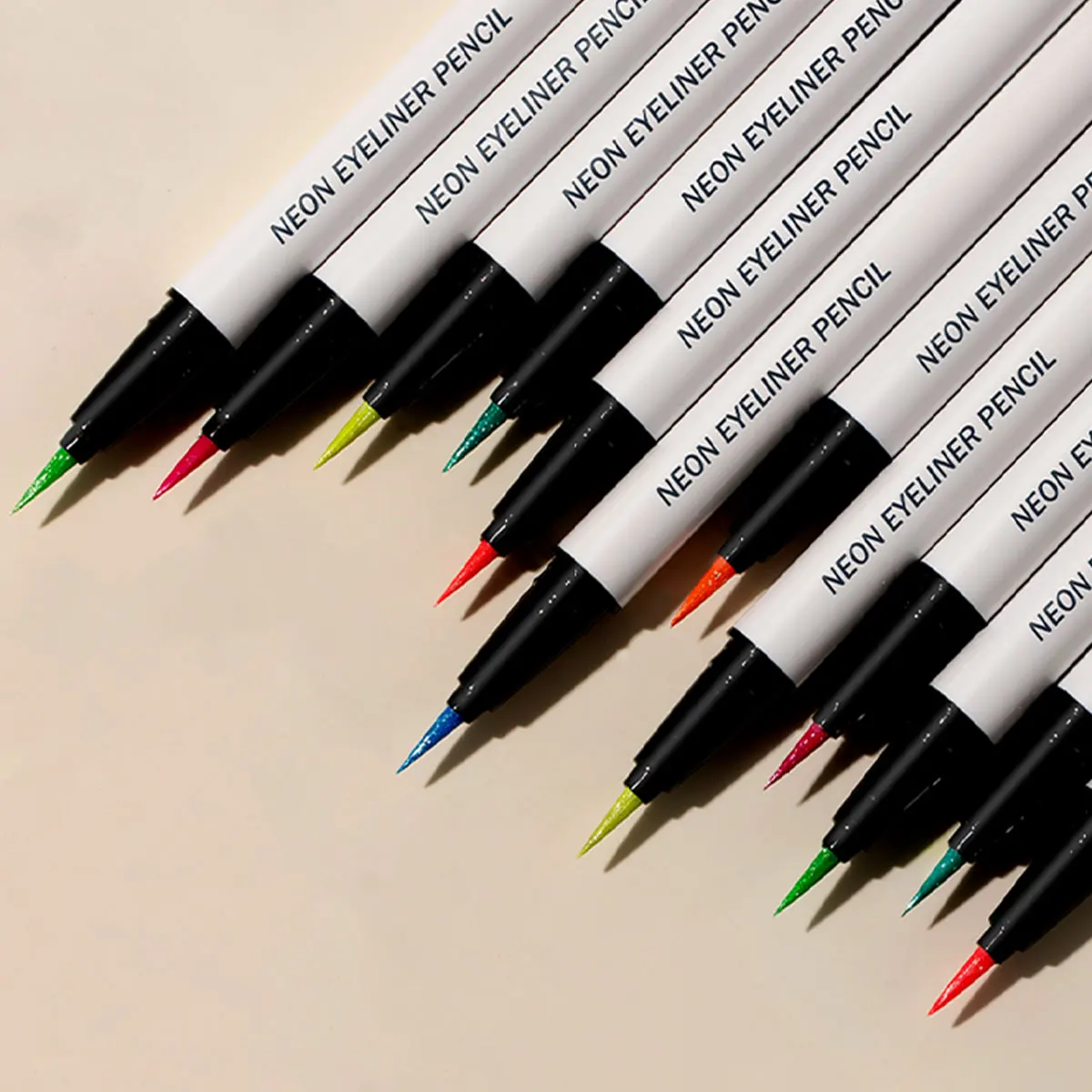 OEM Custom 7 Color Neon Vegan Waterproof Long Lasting Double Head Eyebrow Pencil Mineral Based for Eye Makeup