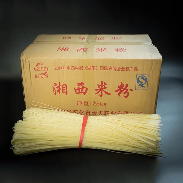 Wholesale Jiatiantian Hunan Dry rice noodles 25Kgs/Bag 1.1mm 1.2mm 1.4mm 1.8mm 2.5mm diameter vermicelli round type