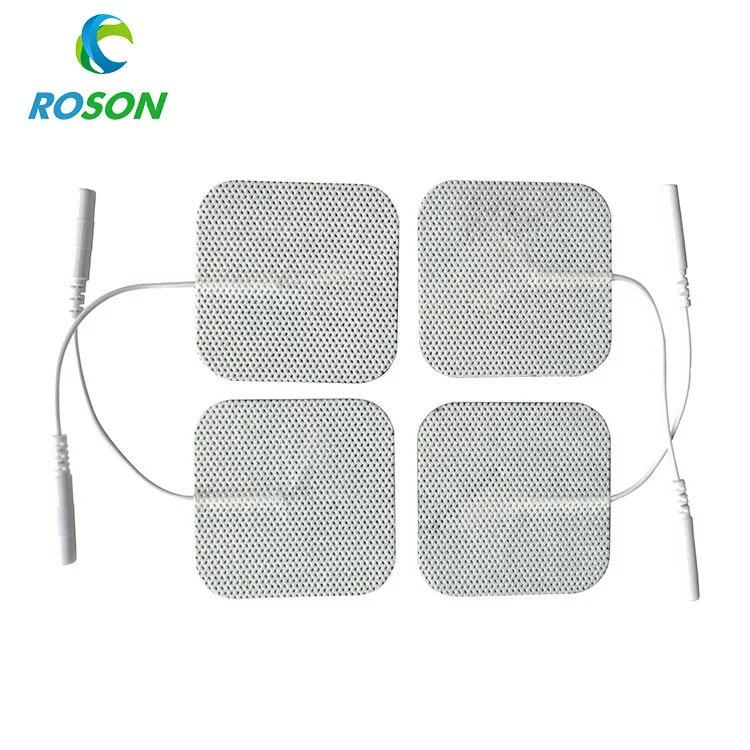5*5 Reusable Conductive Electrode Patches Self-adhesive TENS Unit Gel Pads for EMS Muscle Stimulation Massage Machine