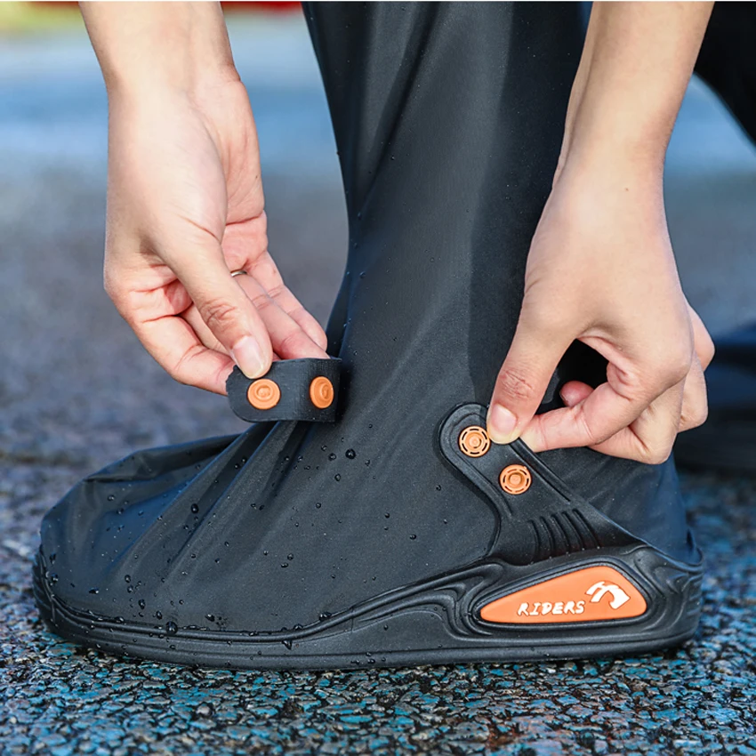 Factory OEM Anti Slip Reusable PVC Outdoor Waterproof Slip Resistant Plastic Rain Boot Overshoes Shoes Cover