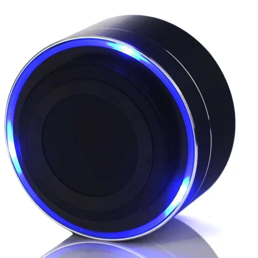 Kingstar LED Display BT Customize Logo Small Round Active Speaker Wireless DJ Speakers For Outdoor