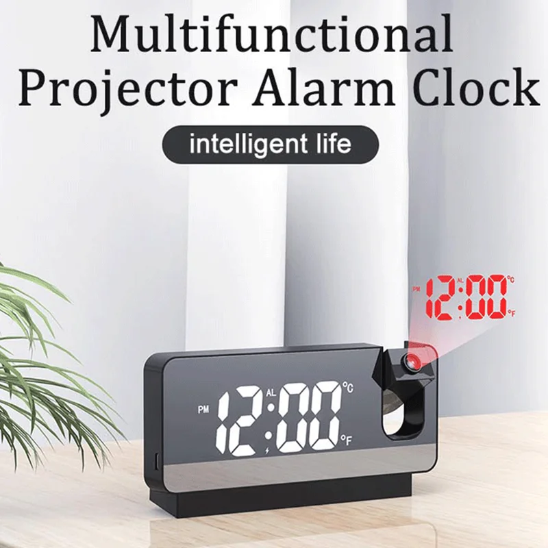 Digital Projection Alarm Clock Usb Led Light Source Analogue Projection Clock